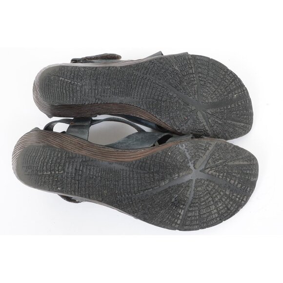 Born Kates Women's 9 Wedge Comfort Straps Casual Gladiator Sandals Hook & Loop - Picture 9 of 9